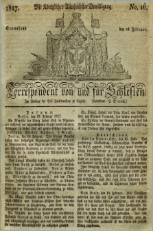 Correspondent von und fuer Schlesien. 1827, No. 16 (24 Februar)