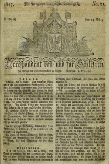 Correspondent von und fuer Schlesien. 1827, No. 21 (14 März) + dod.