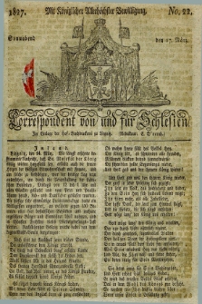 Correspondent von und fuer Schlesien. 1827, No. 22 (17 März)