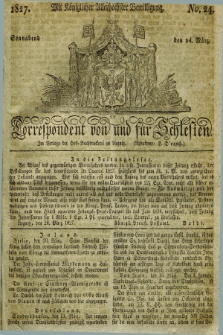 Correspondent von und fuer Schlesien. 1827, No. 24 (24 März)