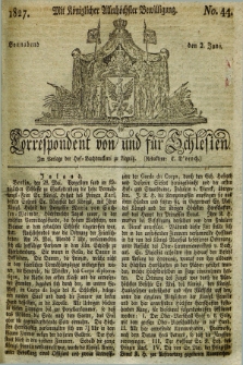 Correspondent von und fuer Schlesien. 1827, No. 44 (2 Juni)