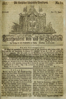Correspondent von und fuer Schlesien. 1827, No. 51 (27 Juni) + dod.