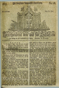 Correspondent von und fuer Schlesien. 1827, No. 58 (21 Juli)