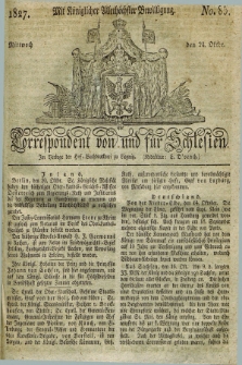Correspondent von und fuer Schlesien. 1827, No. 85 (24 October) + dod.