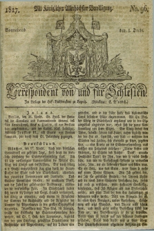 Correspondent von und fuer Schlesien. 1827, No. 96 (1 December)