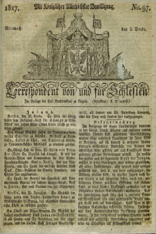 Correspondent von und fuer Schlesien. 1827, No. 97 (5 December) + dod.