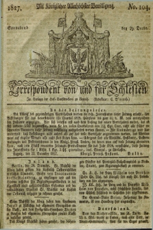 Correspondent von und fuer Schlesien. 1827, No. 104 (29 December)