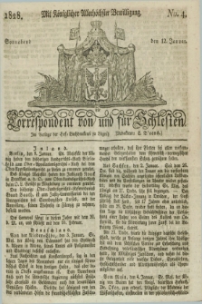 Correspondent von und fuer Schlesien. 1828, No. 4 (12 Januar)