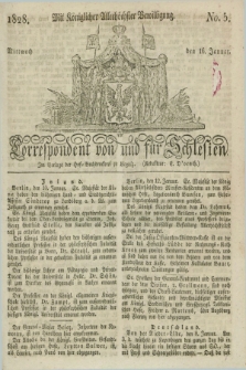 Correspondent von und fuer Schlesien. 1828, No. 5 (16 Januar) + dod.