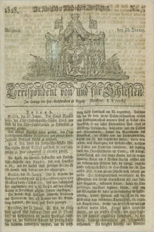 Correspondent von und fuer Schlesien. 1828, No. 7 (23 Januar) + dod.