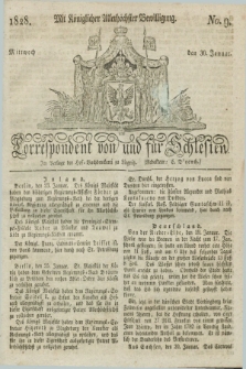 Correspondent von und fuer Schlesien. 1828, No. 9 (30 Januar) + dod.