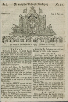 Correspondent von und fuer Schlesien. 1828, No. 12 (9 Februar)