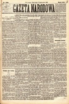 Gazeta Narodowa. 1882, nr 246