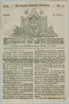 Correspondent von und fuer Schlesien. 1828, No. 21 (12 März) + dod.