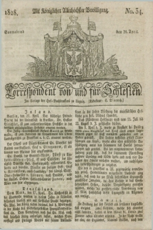 Correspondent von und fuer Schlesien. 1828, No. 34 (26 April)