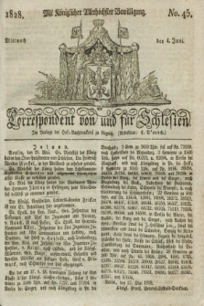 Correspondent von und fuer Schlesien. 1828, No. 45 (4 Juni) + dod.