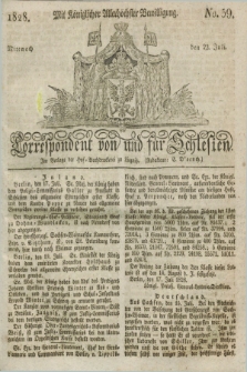 Correspondent von und fuer Schlesien. 1828, No. 59 (23 Juli) + dod.