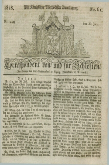 Correspondent von und fuer Schlesien. 1828, No. 61 (30 Juli) + dod.