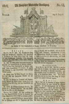 Correspondent von und fuer Schlesien. 1828, No. 63 (6 August) + dod.