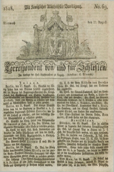 Correspondent von und fuer Schlesien. 1828, No. 69 (27 August) + dod.