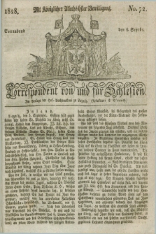 Correspondent von und fuer Schlesien. 1828, No. 72 (6 September)