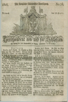 Correspondent von und fuer Schlesien. 1828, No. 73 (10 September) + dod.