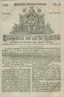 Correspondent von und fuer Schlesien. 1828, No. 76 (20 September)