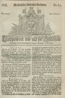 Correspondent von und fuer Schlesien. 1828, No. 80 (4 October)