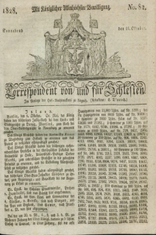 Correspondent von und fuer Schlesien. 1828, No. 82 (11 October)