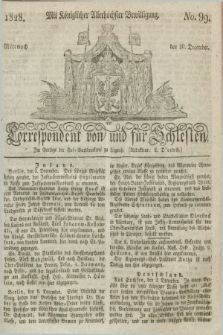 Correspondent von und fuer Schlesien. 1828, No. 99 (10 December) + dod.