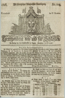 Correspondent von und fuer Schlesien. 1828, No. 104 (27 December)