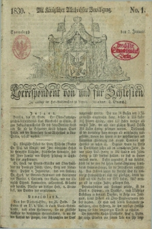 Correspondent von und fuer Schlesien. 1830, No. 1 (2 Januar)