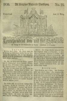 Correspondent von und fuer Schlesien. 1830, No. 21 (13 März)