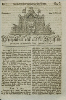 Correspondent von und fuer Schlesien. 1831, No. 7 (22 Januar)