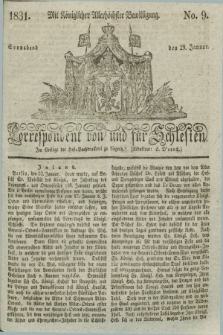 Correspondent von und fuer Schlesien. 1831, No. 9 (29 Januar) + dod.