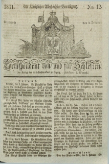 Correspondent von und fuer Schlesien. 1831, No. 12 (9 Februar) + dod.