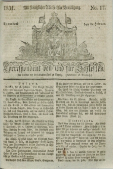 Correspondent von und fuer Schlesien. 1831, No. 17 (26 Februar)