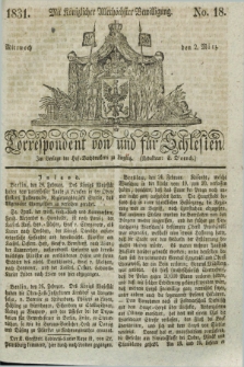 Correspondent von und fuer Schlesien. 1831, No. 18 (2 März) + dod.