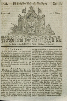 Correspondent von und fuer Schlesien. 1831, No. 19 (5 März) + dod.