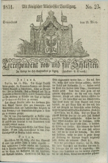 Correspondent von und fuer Schlesien. 1831, No. 23 (19 März)