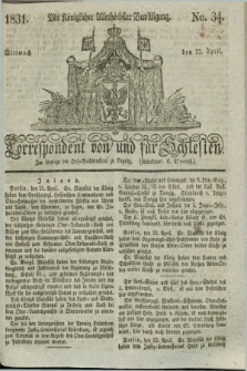 Correspondent von und fuer Schlesien. 1831, No. 34 (27 April) + dod.