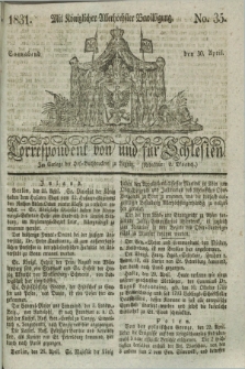 Correspondent von und fuer Schlesien. 1831, No. 35 (30 April)