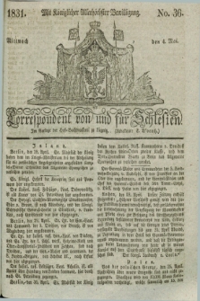 Correspondent von und fuer Schlesien. 1831, No. 36 (4 Mai) + dod.