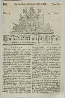 Correspondent von und fuer Schlesien. 1831, No. 48 (15 Juni) + dod.