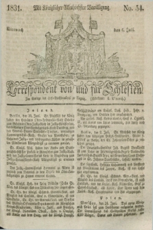 Correspondent von und fuer Schlesien. 1831, No. 54 (6 Juli) + dod.