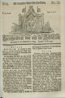 Correspondent von und fuer Schlesien. 1831, No. 55 (9 Juli)