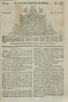 Correspondent von und fuer Schlesien. 1831, No. 69 (27 August)