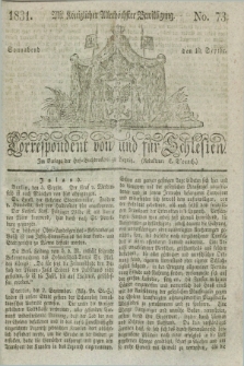Correspondent von und fuer Schlesien. 1831, No. 73 (10 September)