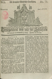 Correspondent von und fuer Schlesien. 1831, No. 79 (1 Oktober)