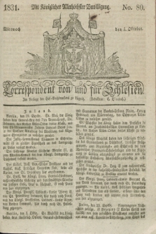 Correspondent von und fuer Schlesien. 1831, No. 80 (5 Oktober) + dod.